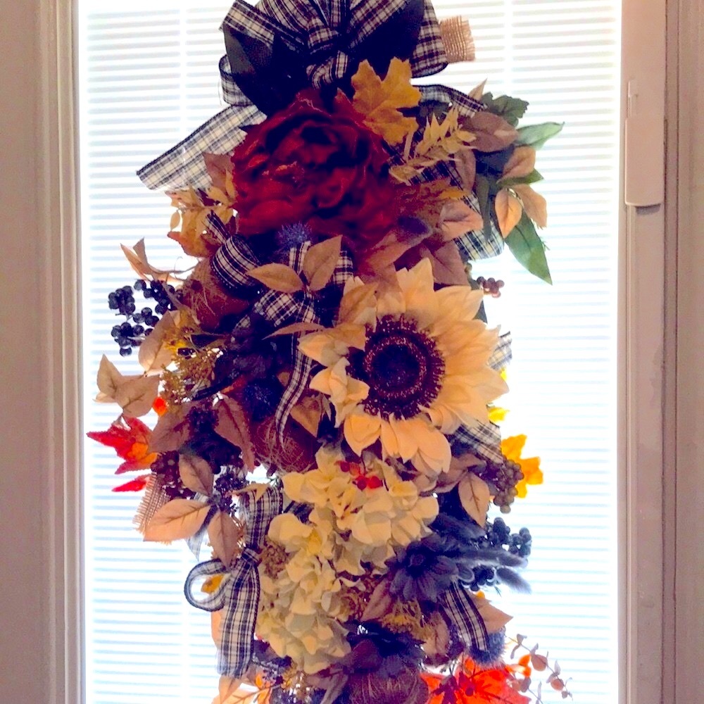 Hand Crafted Sunflower Swag Floral Custom Orders Welcome Final Sale